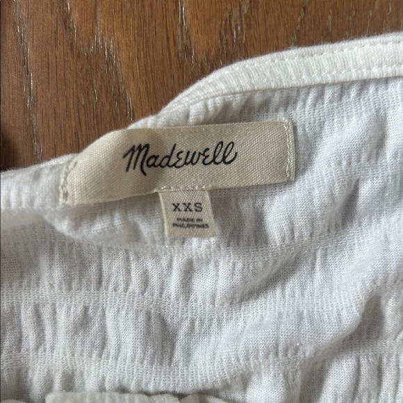 Madewell Cream Button-Up Blouse size XXS - Picture 2 of 3